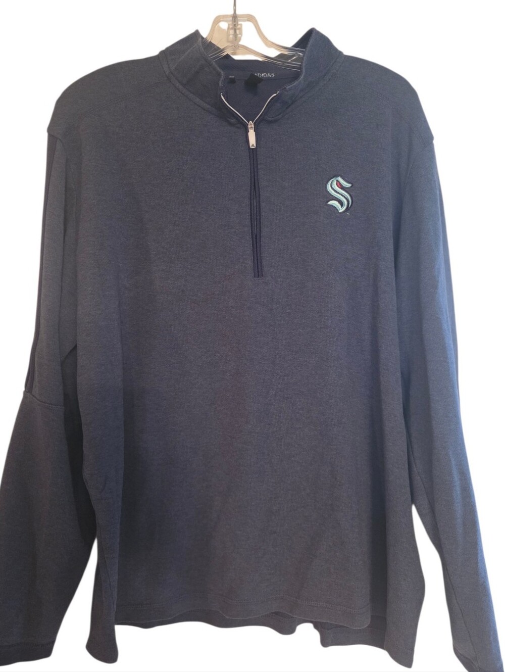 Seattle Kraken Half Zip Blue XL Great Condition.